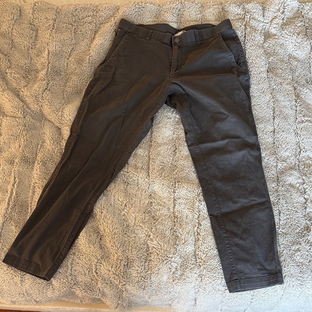 Fabletics Men's Dark Charcoal Slim Chinos
